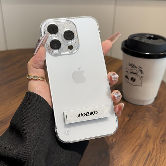 Flawless Clear Metal Kickstand Case - iPhone