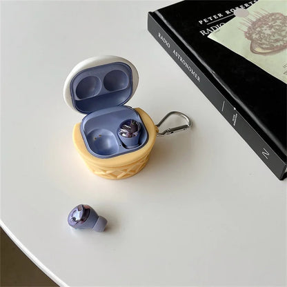 Chocolate Ice Cream Earbuds Case for Galaxy Buds