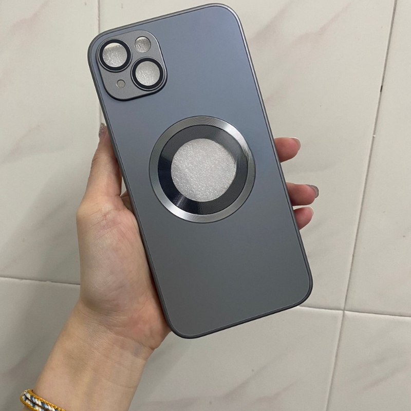 Frosted Shield Magnetic Logo Cut Case - iPhone