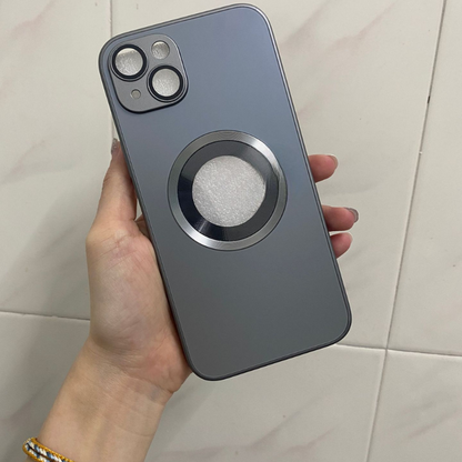 Frosted Shield Magnetic Logo Cut Case - iPhone