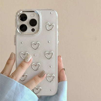 Stylish Clear Heart Design Case