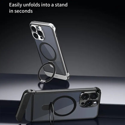 Modular Clear Magnetic Ring Holder Case - iPhone