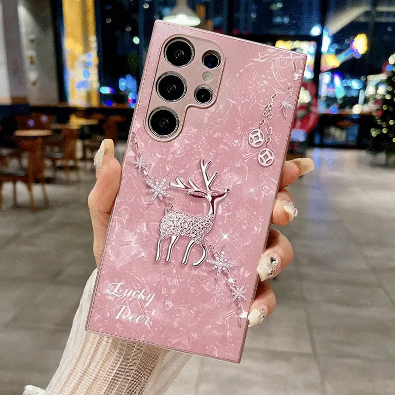 Diamond Blush Deer Case - Samsung