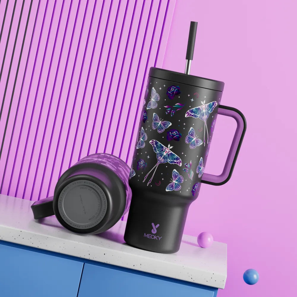Cosmic Dark Fairy Wings Tumbler