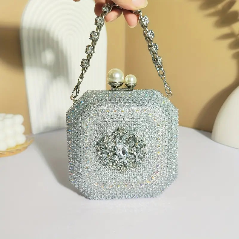 Chic Floral Clutch Purse