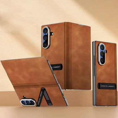 Galaxy Z Fold Series Business Class Flex Leather Kickstand Case