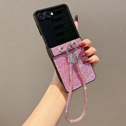 Galaxy Z Flip Series Duchess Diamond Loop Wristlet Case