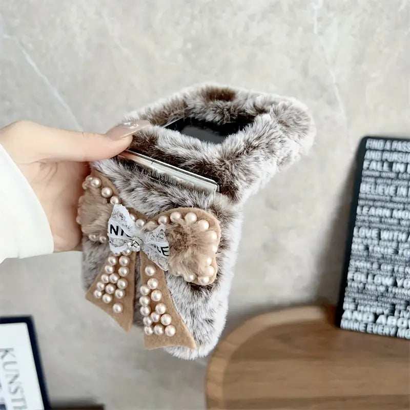 Fluff & Bow Flip Case - Samsung