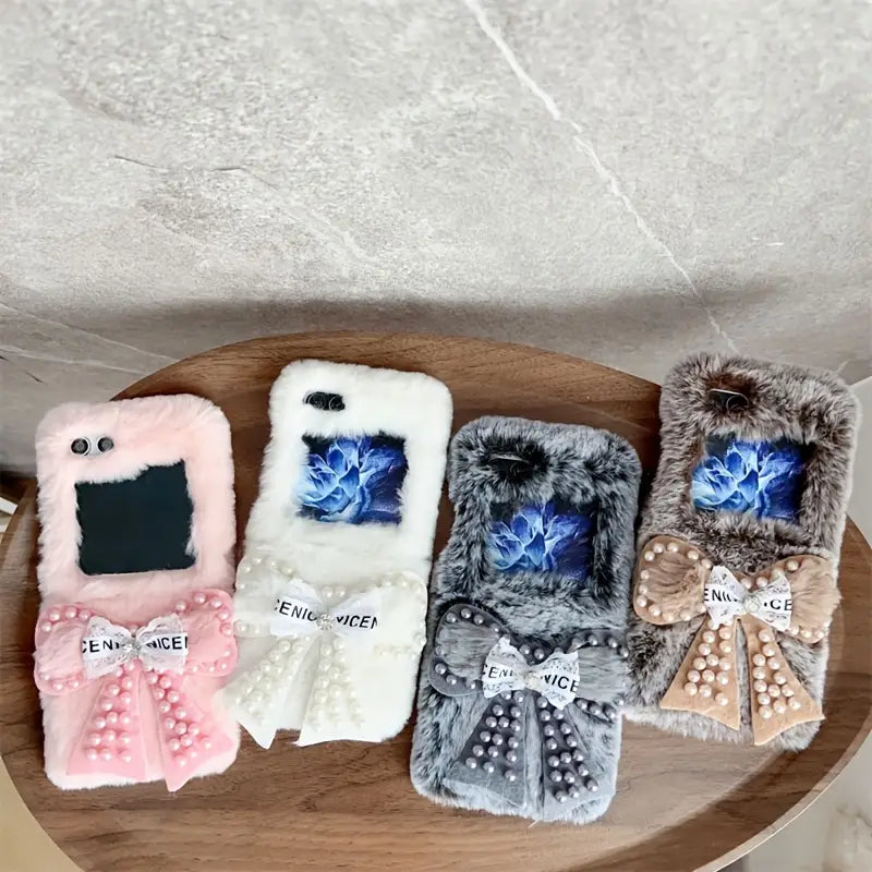 Fluff & Bow Flip Case - Samsung