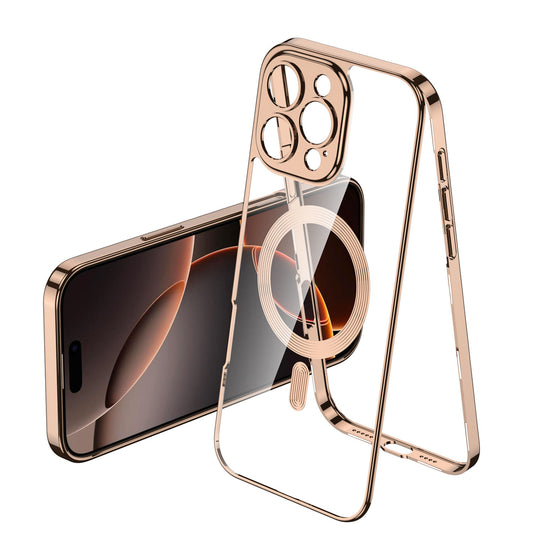 Enhanced Magnetic Transparent Frame Case - iPhone