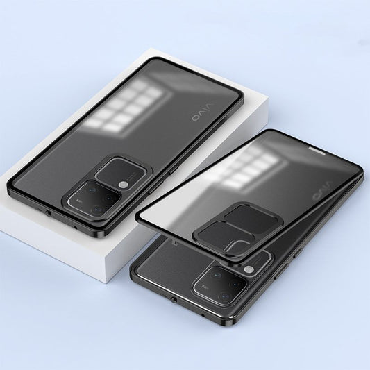 Frosty Dual Layer Metal Armor Case - Vivo