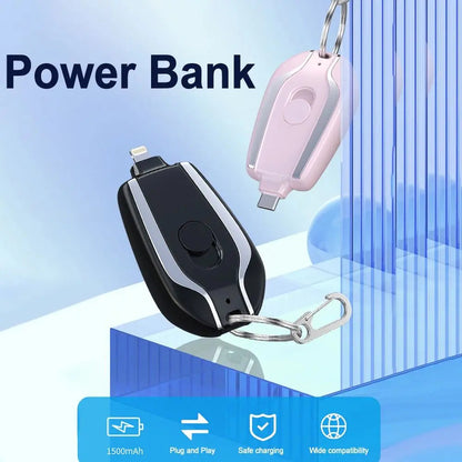 New 1500mAh Portable Keychain Power Bank