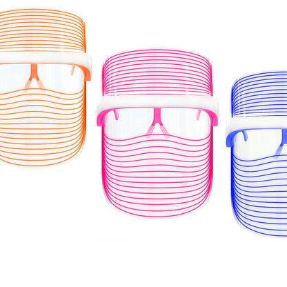 Portable LED Face Shield with Multi-Light Therapy