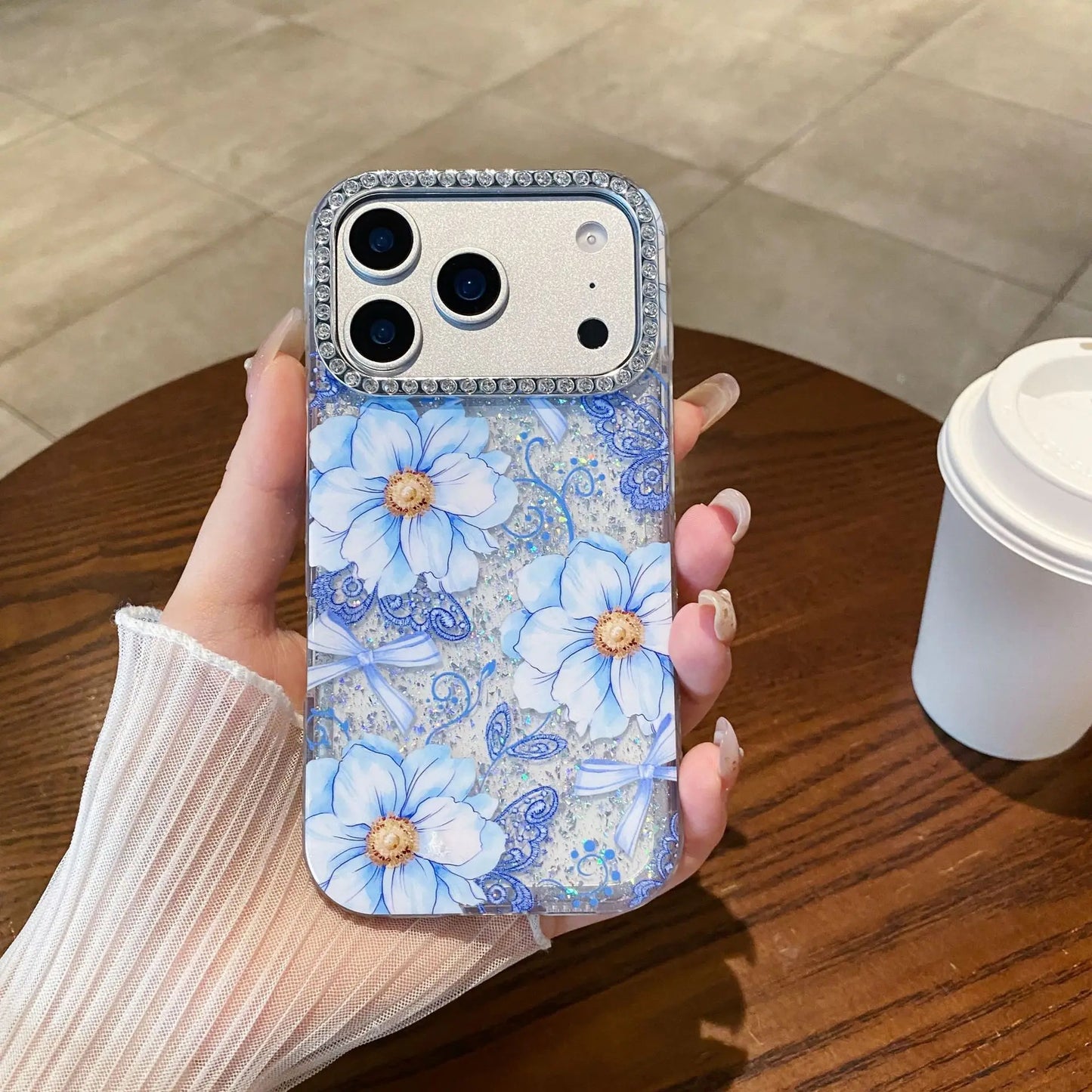 Soft Bloom Sparkle Phone Case