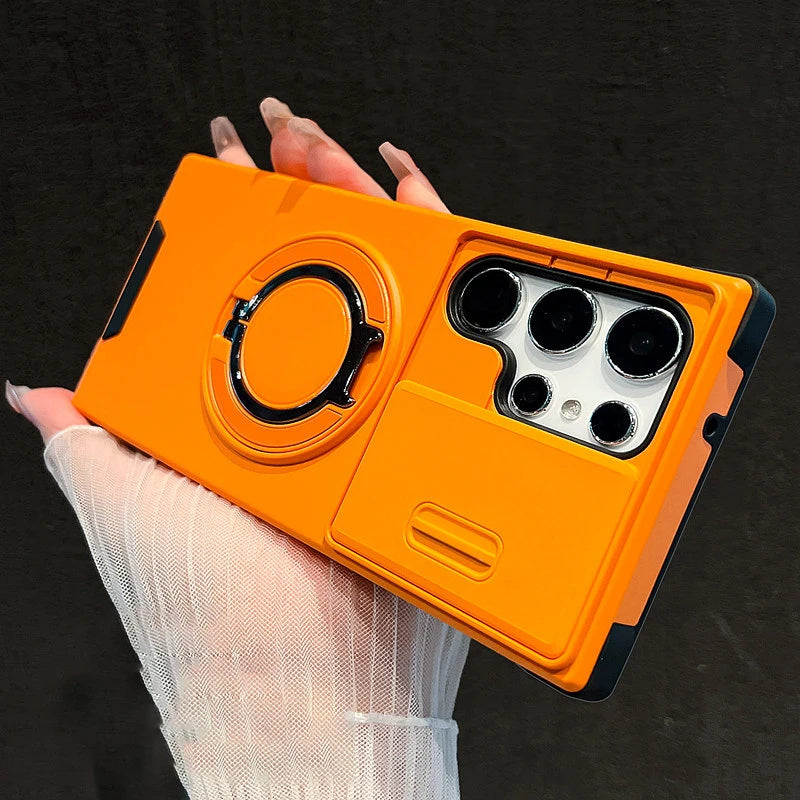Tactical Kickstand Shockproof Camera Shield Case