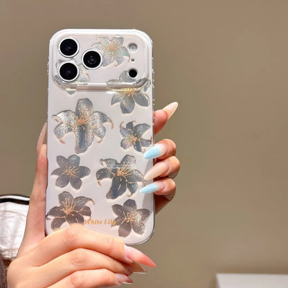 Elegant Flower Pearl Charm Case