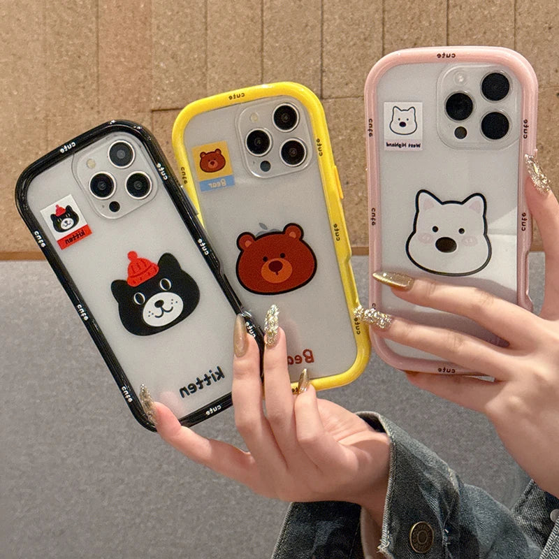 Cartoon Cute Animal Clear Case