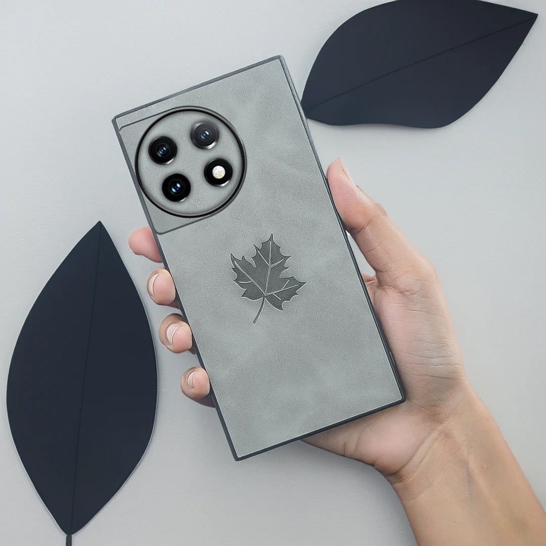 Vintage Maple Leaf Leather Case - OnePlus