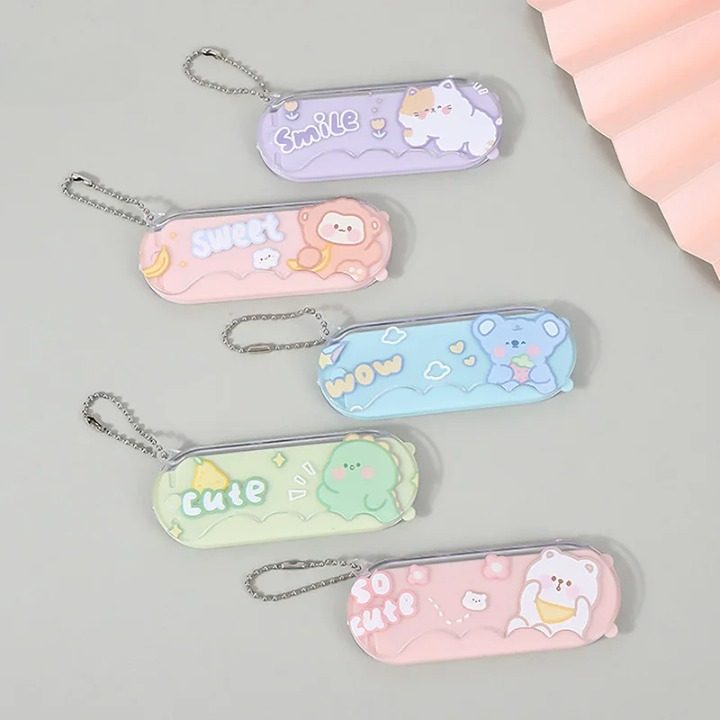 Convenient Mirror and Comb Keychain