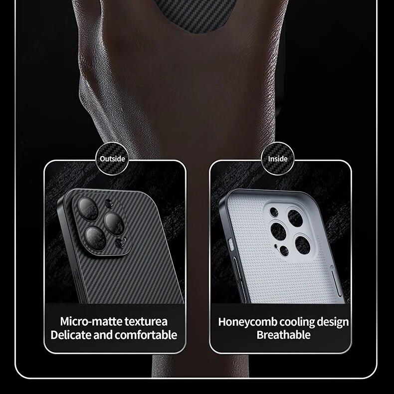 Premium Carbon Texture Magsafe Case - iPhone