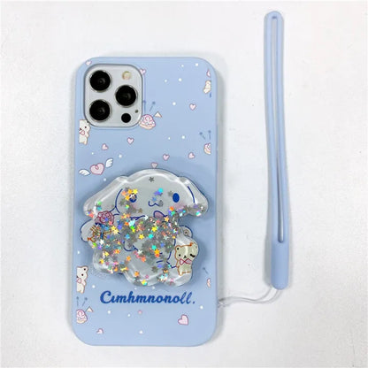 Sparkling Cinnamoroll Sanrio Quicksand Case - iPhone