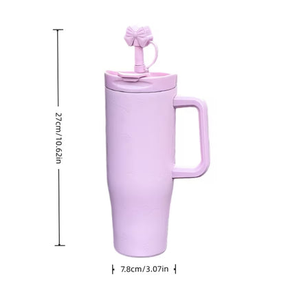 Rosy Ribbon Thermal Insulated Tumbler