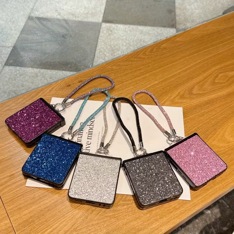 Galaxy Z Flip Series Duchess Diamond Loop Wristlet Case