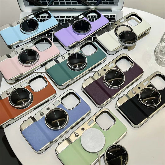 Retro Camera Lens Aesthetic Case - iPhone