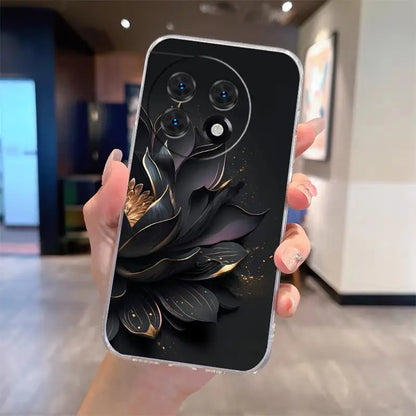 Golden Lotus Transparent Case - OnePlus