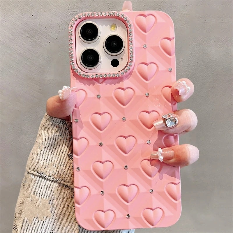 Sparkling Love Heart Case