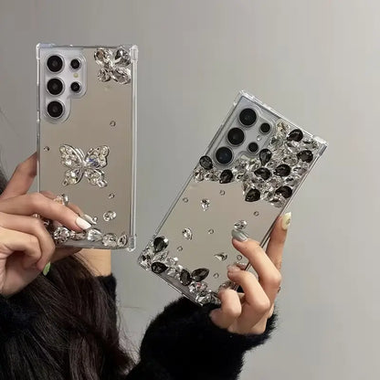 Royal Crystal Butterfly Shine Case
