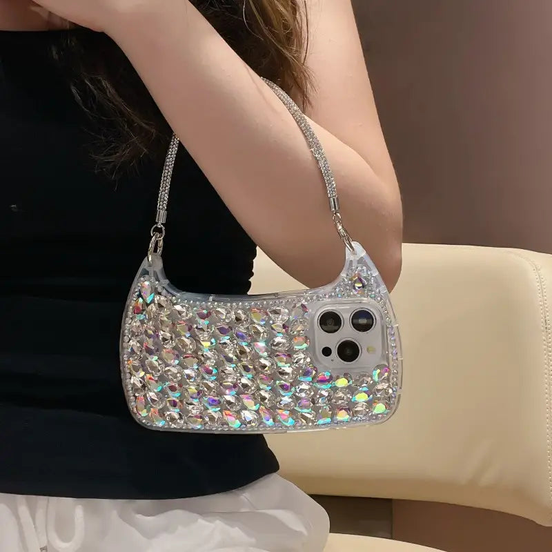 Glam Rhinestone Handbag Phone Case