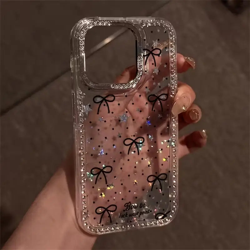 Twinkle Ribbon Bow Aesthetic Case
