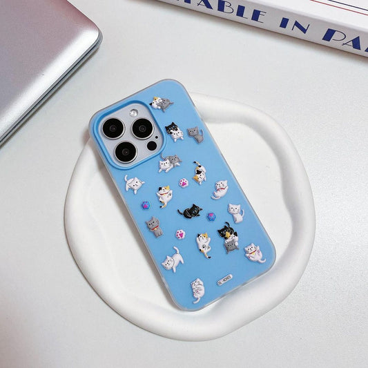 Playful Cat Jelly Phone Case