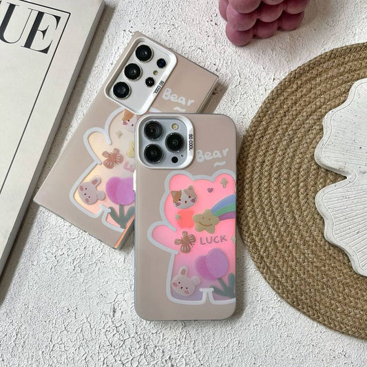 Dreamy Bear Holographic Gradient Case
