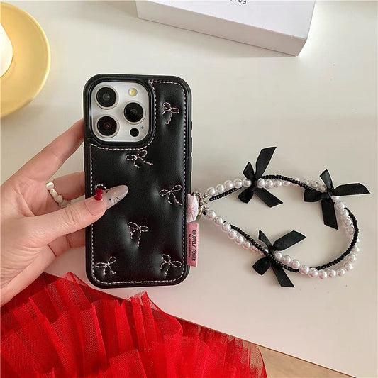 Black Quilted Leather Star Case