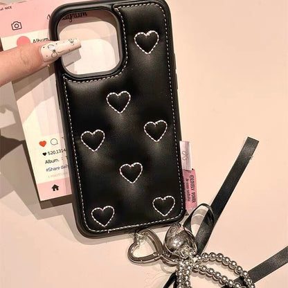 Black Quilted Leather Star Case