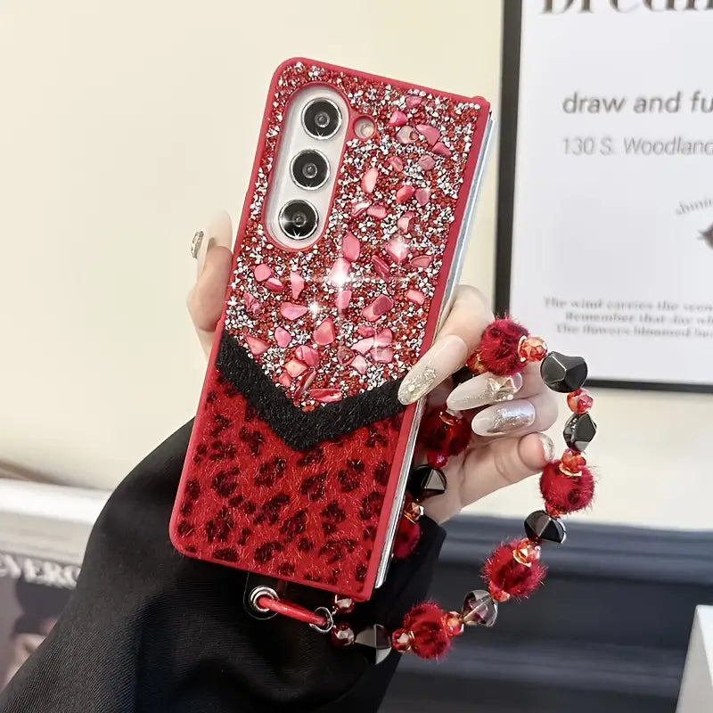 Glam Leopard Spark Phone Case - Samsung