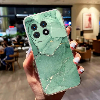 Green Gemstone Marble Case - OnePlus