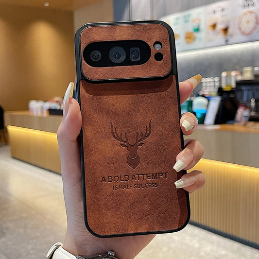 Deer Embossed Shockproof PU Leather Case - Google