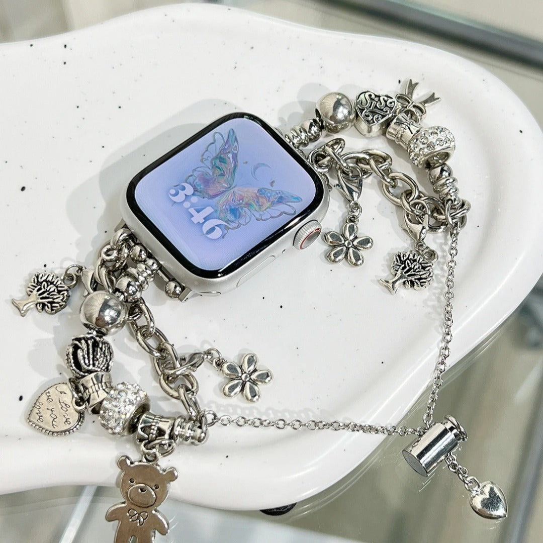 Pandora Double Chain Caring Bear Band