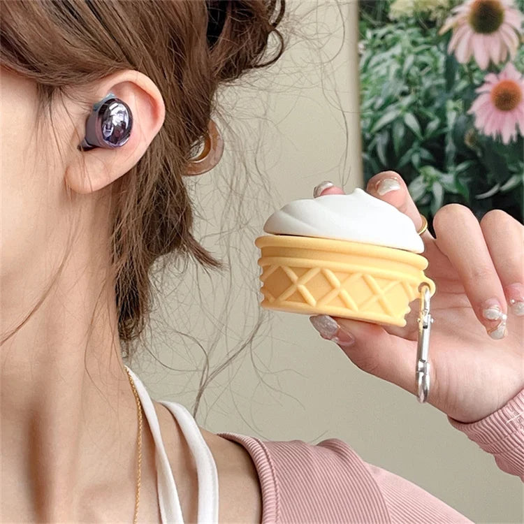Chocolate Ice Cream Earbuds Case for Galaxy Buds