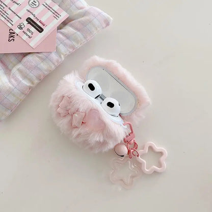 Cloudy Plush Bow AirPods Cover