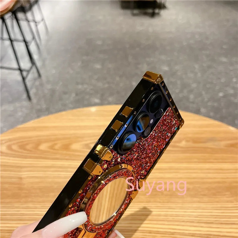 Diamond Diva Mirror Ring Case