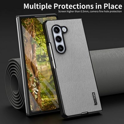 Galaxy Z Fold6 - Tree Texture Business Foldable Back Cover