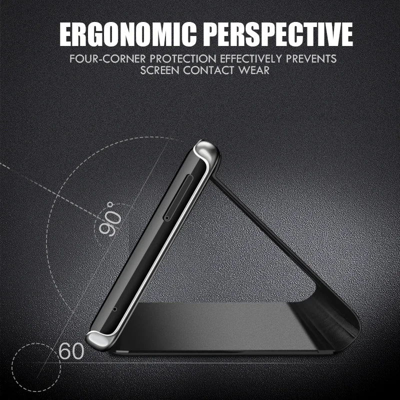 Electroplated Mirror Three Dimensional Bracket Case - Samsung