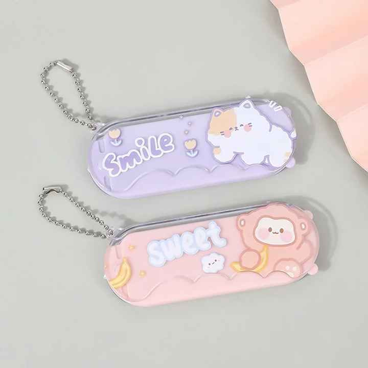 Convenient Mirror and Comb Keychain