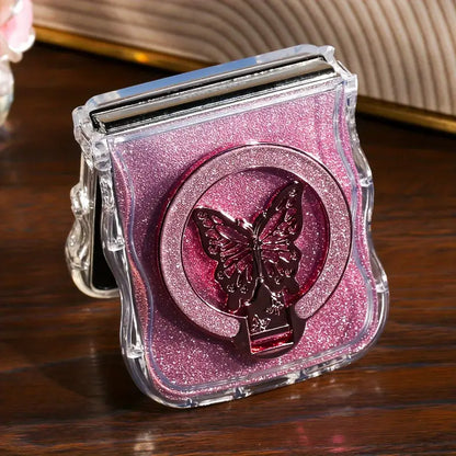 Classic Wave Glitter Butterfly Phone Case - Samsung