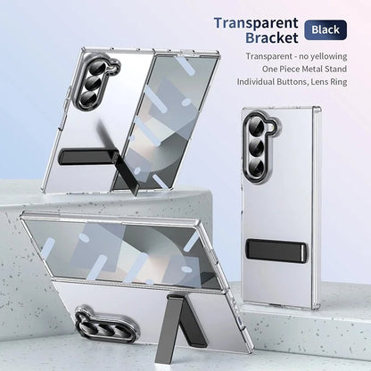 Galaxy Z Fold Series Moder Sensing Transparent Kickstand Case
