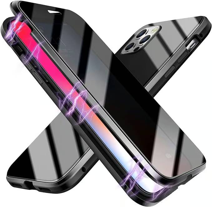 Privacy Shield Dual Magnetic Glass Case - iPhone